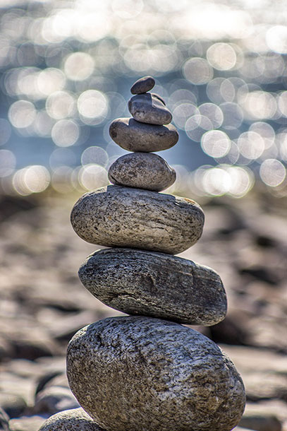 tele health therapy balanced rocks